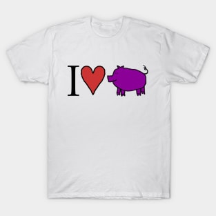 I Love My Pig T-Shirt